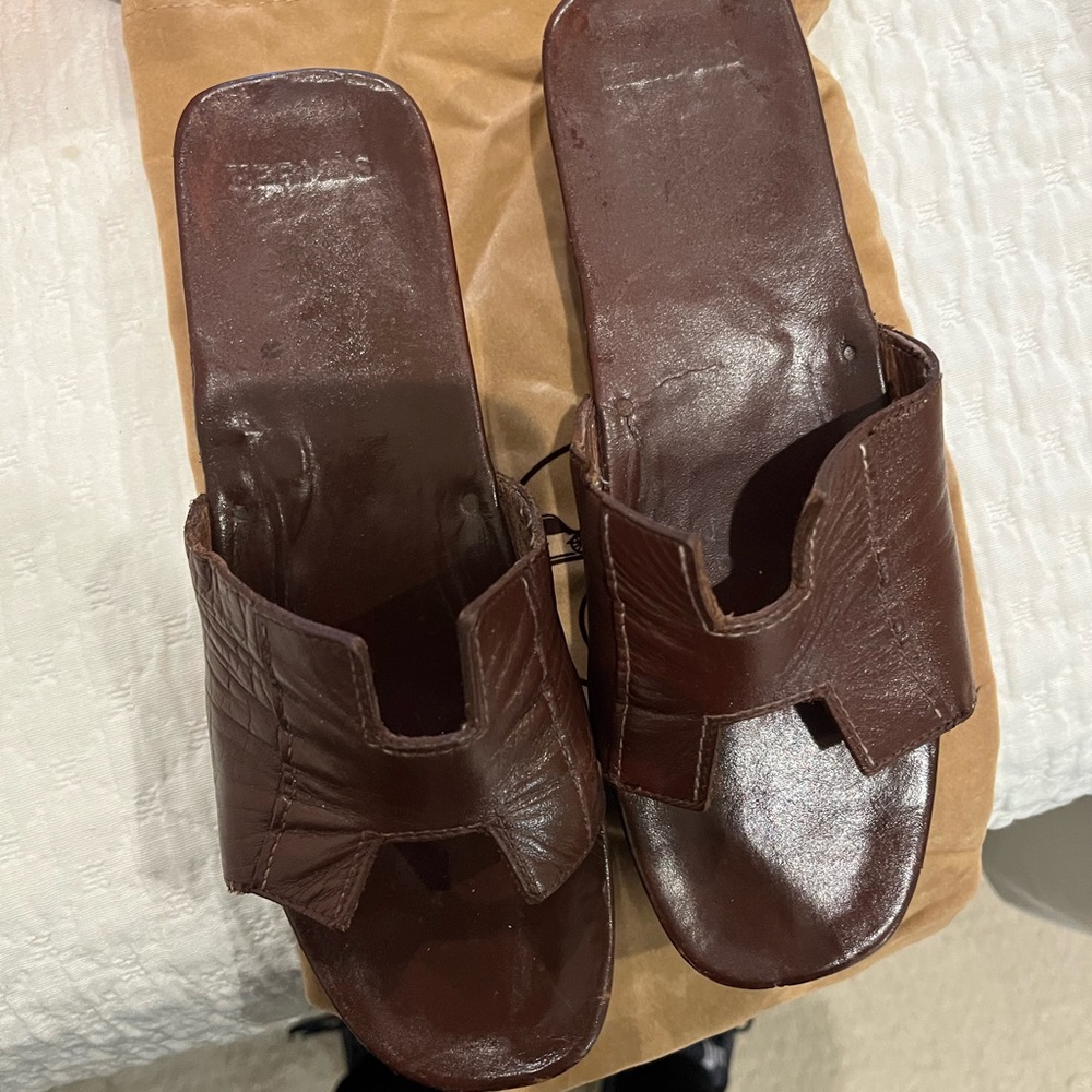 Vintage Hermes Oran sandals. Too small for me